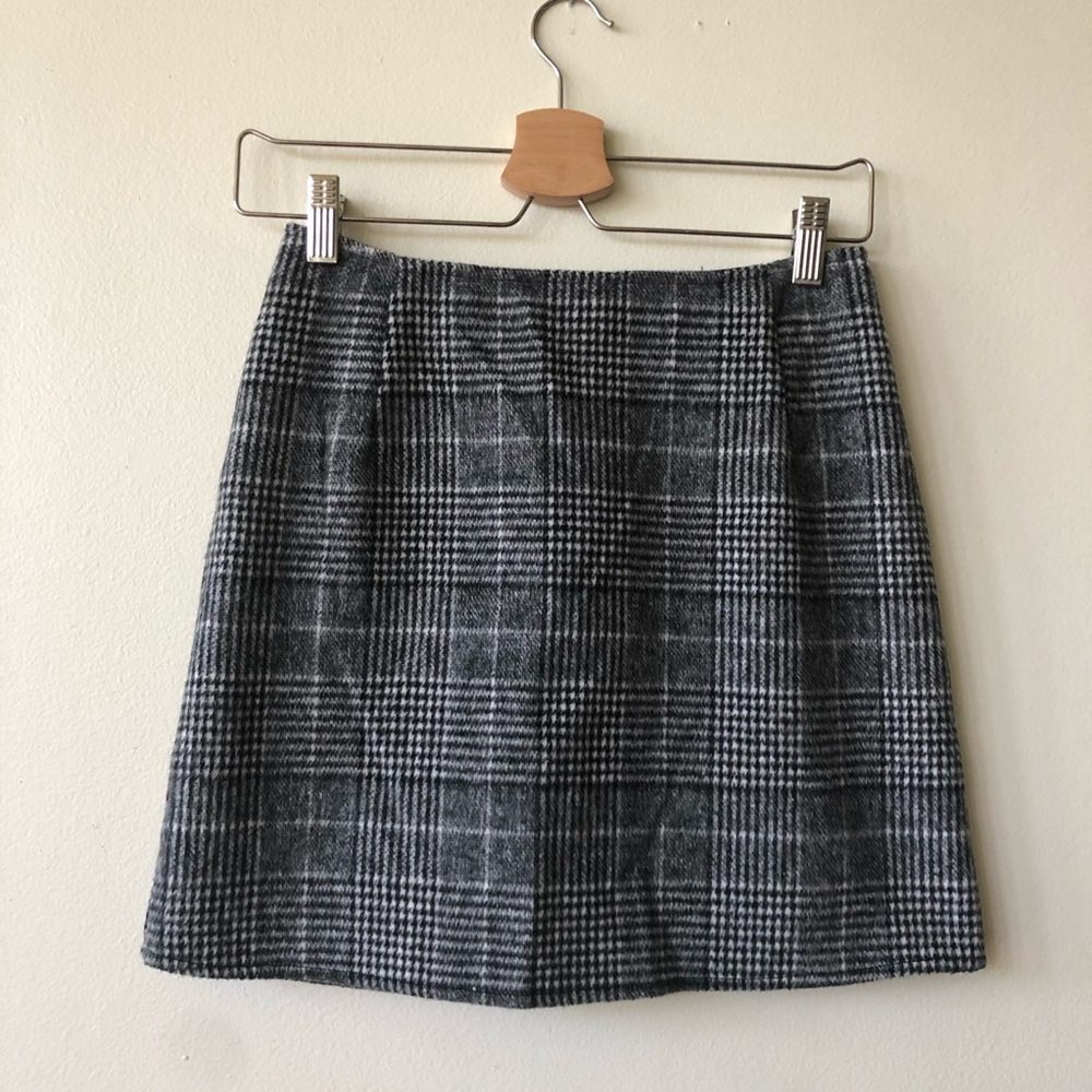 Motel Rocks Check Mini Skirt
